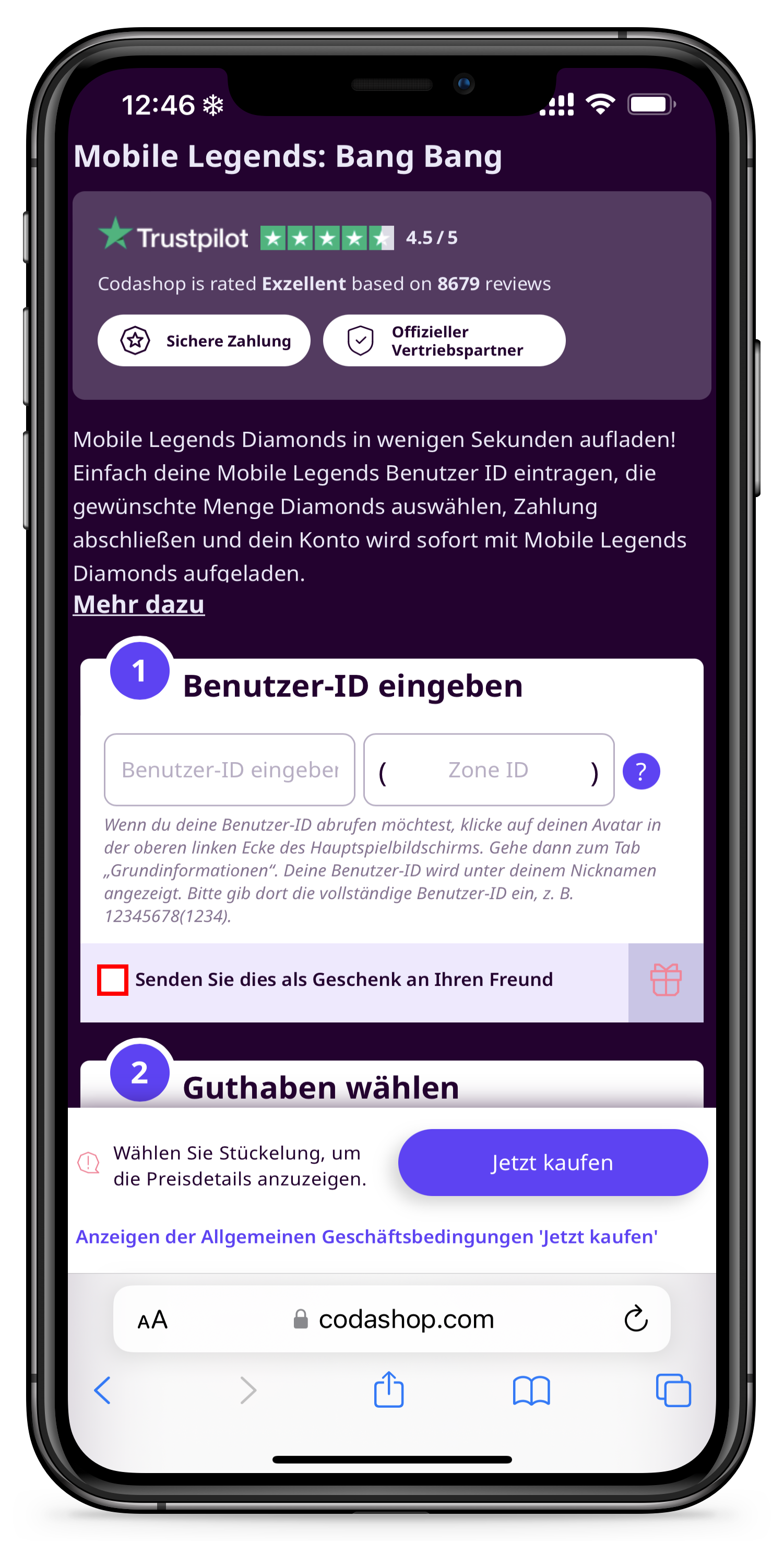 Die Geschenkfunktion ist jetzt auf Codashop verfügbar! – Codashop ...